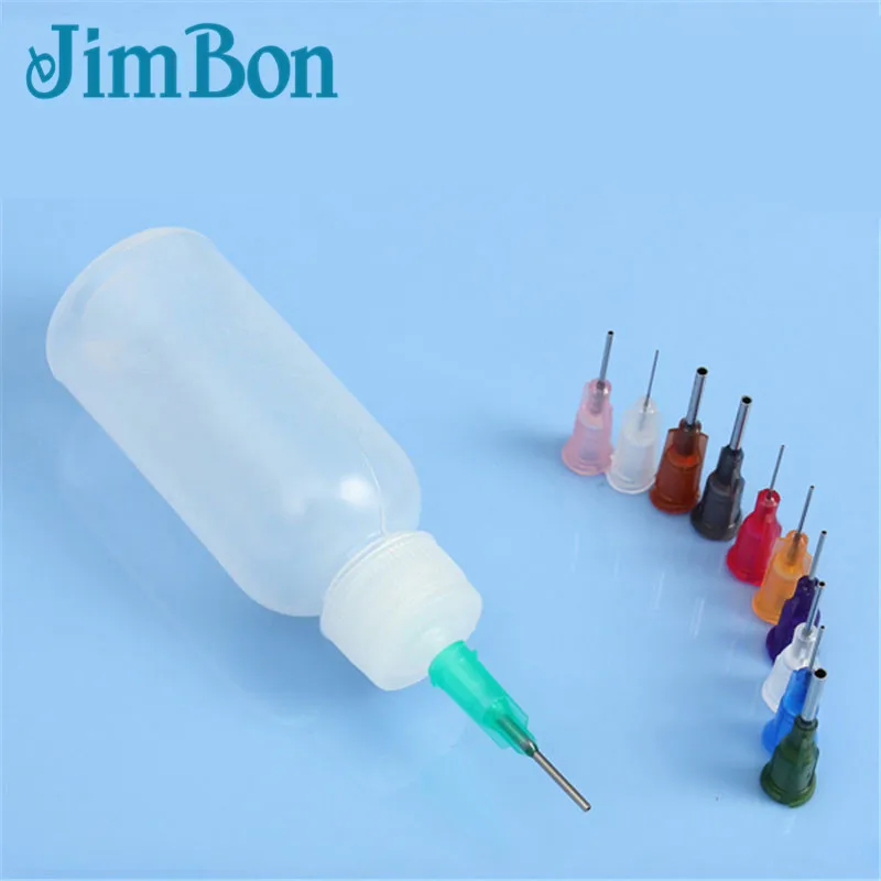 Прозрачный полиэтиленовый диспенсер для игл JimBon бутылка канифоли паяльная