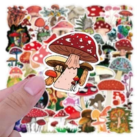 102550pcs color cute plant mushroom stickers laptop guitar luggage skateboard car waterproof graffiti sticker decal kid toys