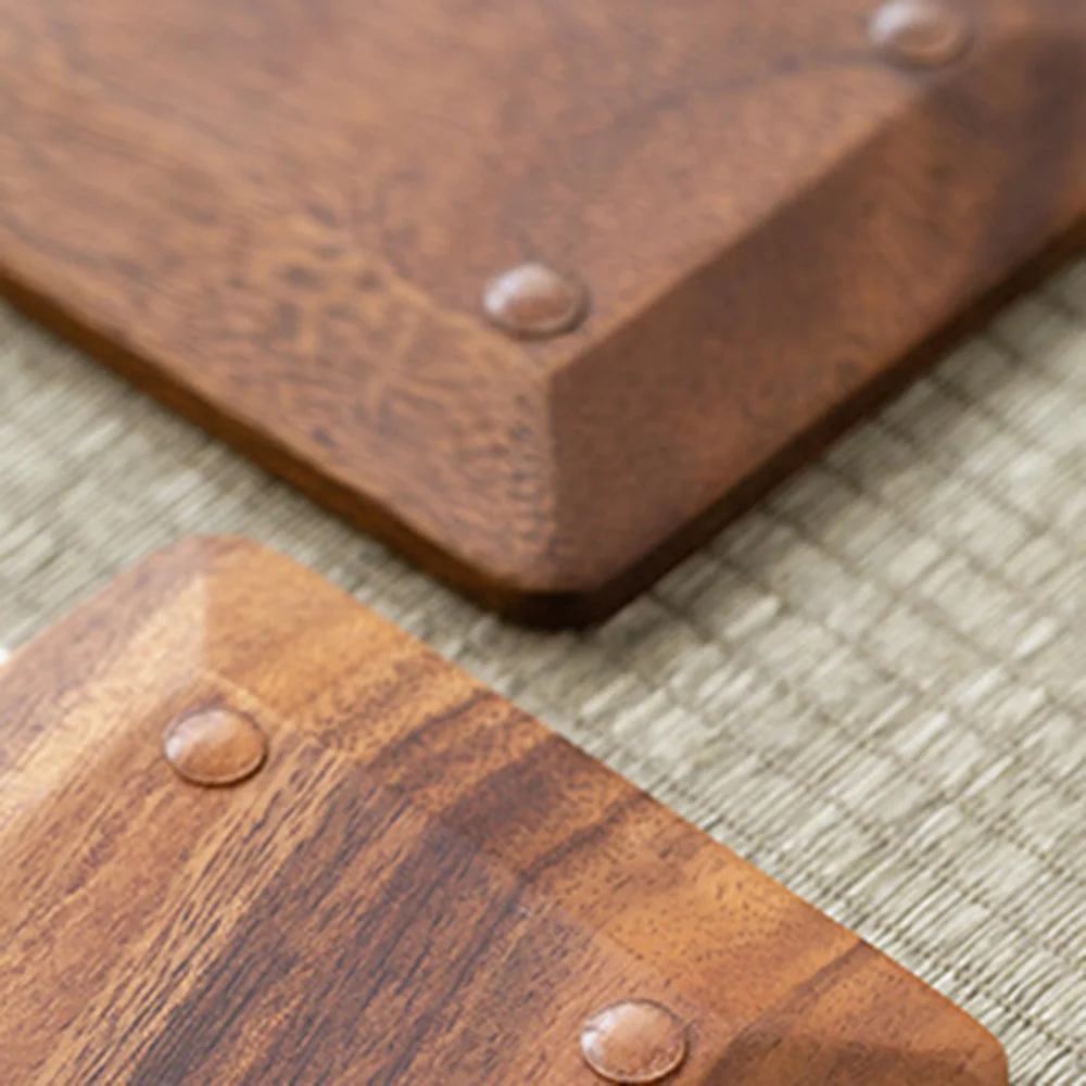 

Rectangular Walnut Japanese Tea Tray Dining Table Plate Snacks Hotel Family Service Plate Food Storage Tray