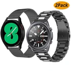 Ремешок из нержавеющей стали для Samsung Galaxy Watch 4 Classic 46 мм 42 мм, металлический браслет для Galaxy Watch 4 44 мм 40 мм