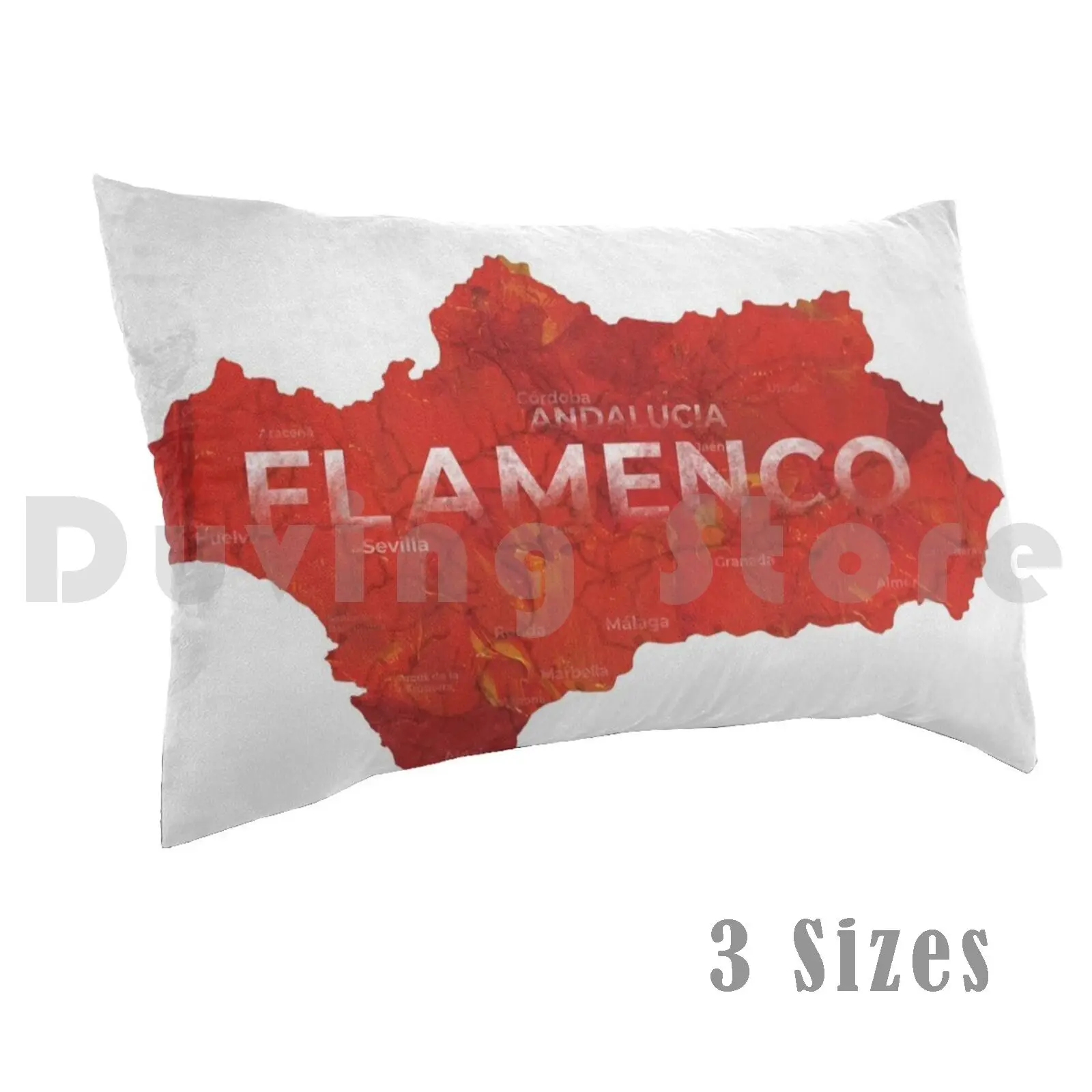 

Андалусия карта фламенко-чехол с белой подушкой с надписью «сделай сам» 40x60 2725 фламенко Испания Андалусия