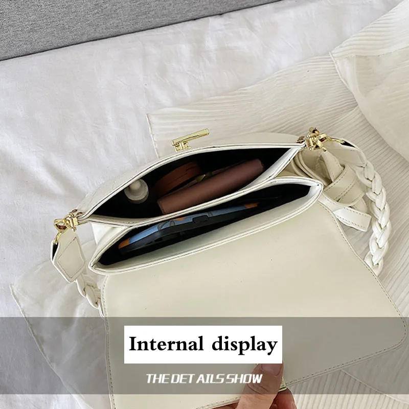 

One-Shoulder Underarm Bag Women 2021 New Fashion Women's Bag Weave Bags Crocodile Pattern Bag