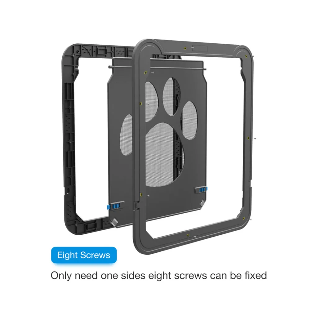 Новейшая дверь для экрана питомца собачья лапа печать двери анти-укуса большая