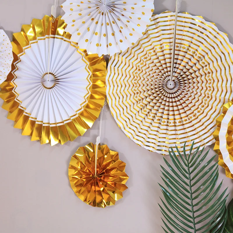 

Printing Vintage Wheel Tissue Paper Hanging Fans Flower Craft for Birthday Party Wedding Baby Shower Decoration