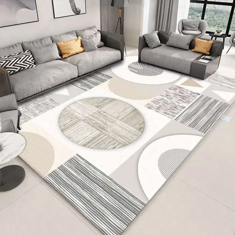 

Modern Art Carpet Rug For Living Room Washable Modern Printing Geometric Floor Rug Carpet For Parlor Mat Bedroom
