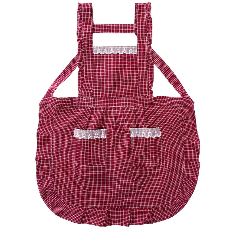 

2020 waterproof apron cotton princess household kitchen apron