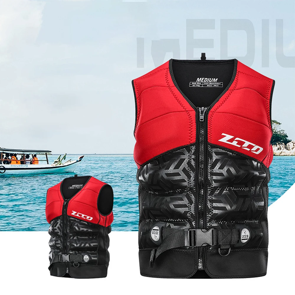 Life Jacket Adults Kayak Surf Vest Boat Motorboats Jet Ski Fishing Vest Wakeboard Rescue Raft Swimming Drifting Life Safety Vest