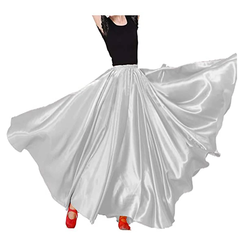 Юбка вечерние танца живота однотонная фиолетовая/Золотая 360 градусов - купить по