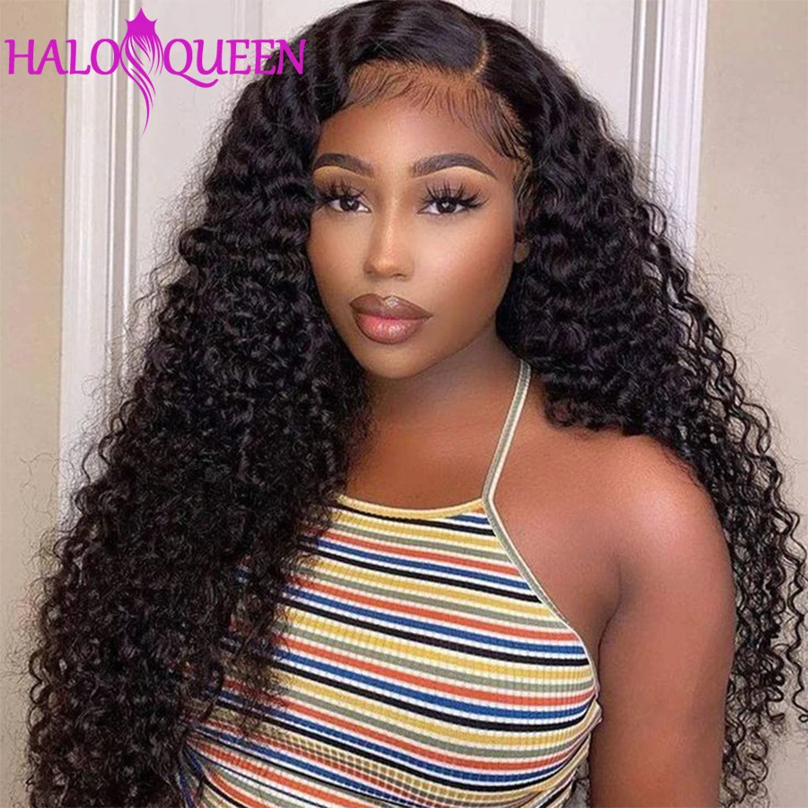

Deep Wave Lace Clusure Human Hair Wigs For Black Women Malaysia 180% Density 4x4 Lace Closure Wigs Preplucked Hairline