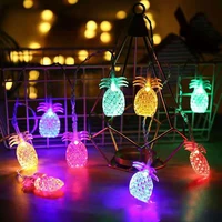 20 leds pineapple battery light string led light string for home outdoor holiday bedroom decor new light string garden lights