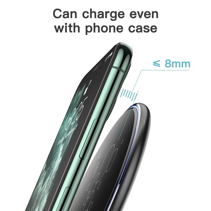 Беспроводное зарядное устройство KUULAA 15 Вт Qi для Xiaomi Mi 9 Pro зеркальная Беспроводная