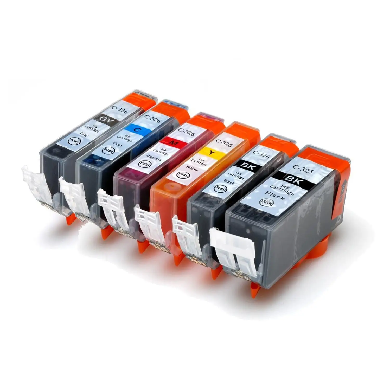 

YOTAT 6pcs Compatible ink cartridge BCI325 BCI-325 BCI-326 for Canon PIXUS MG8130 MG6130 printer