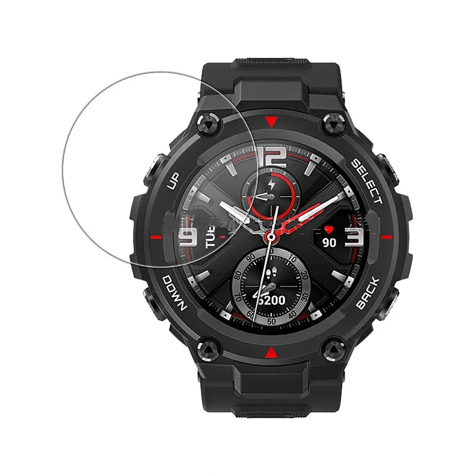 

For Amazfit-T-Rex Protective Tempered Pro Glass HD Huami Front Film smart wristband Accessories