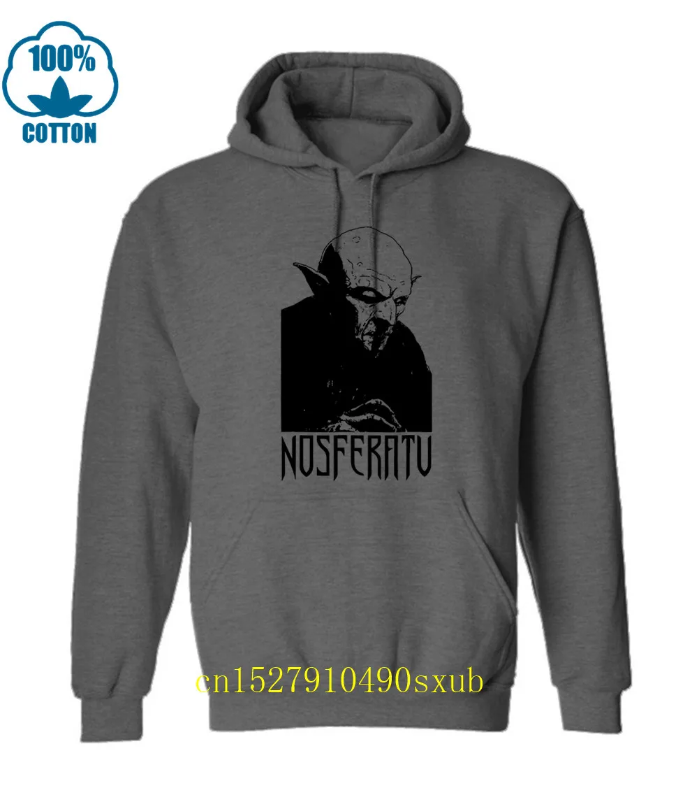

Brand Men Hoodie Nosferatu Vampire Classic Horror Flick Hoodies Dracula Black