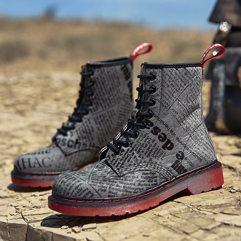 Осенне зимние винтажные полуботинки в стиле милитари Модные женские