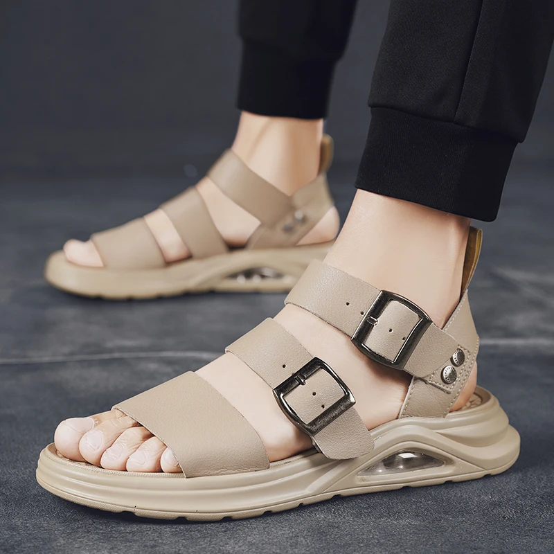 

Sneakers Summer Men Summer Shoes For Men Men's Breathable Zapatos Hombre Verano Leather Fashion 2020 Slippers