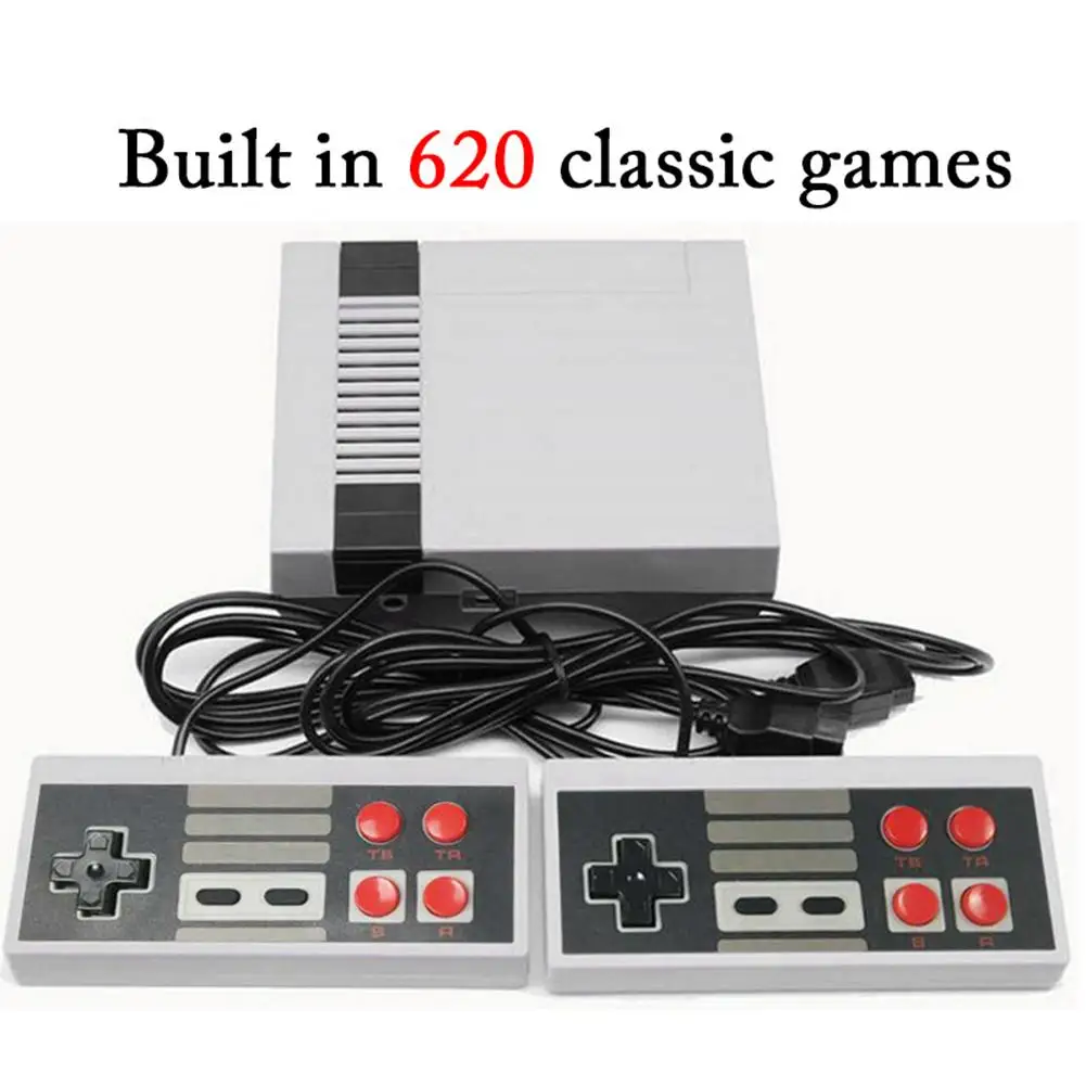 

Games Console Video Games Mini TV Handheld Game Console AV 8Bit Retro Gaming Player Built-in 620 Games Gift to Children or Adult