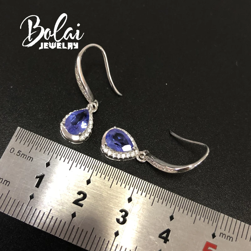 Bolaijewelry искусственные драгоценные камни в форме капли воды|Серьги-подвески| |
