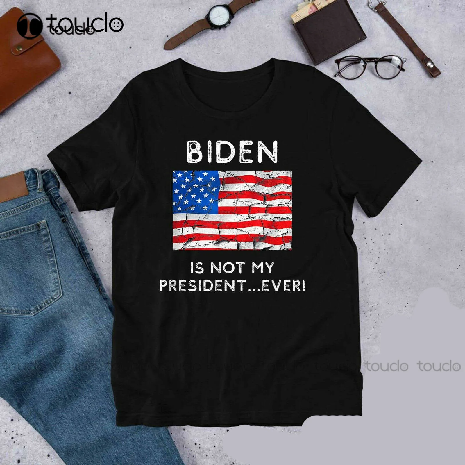 

Biden Is Not My President Ever Political Pro Trump T-Shirt, Unisex Tee Custom Unisex Tee Xs-5Xl Digital Printing Aldult Teen