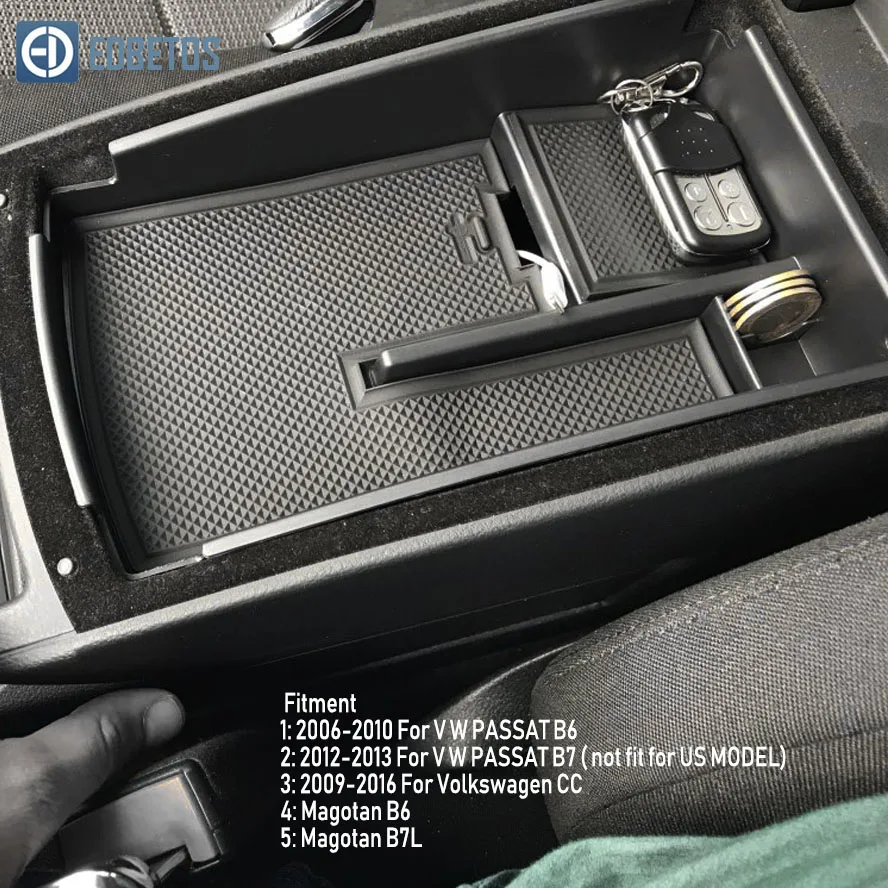 Подлокотник вторичный бардачок для V W VOLKSWAGEN C PASSAT B6 B7 2006- центральная консоль Органайзер лоток