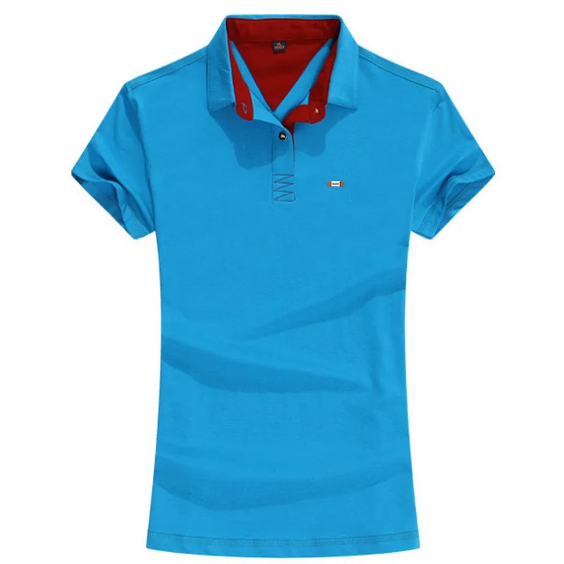 Высокое качество 2020 летние новые женские рубашки поло с коротким рукавом
