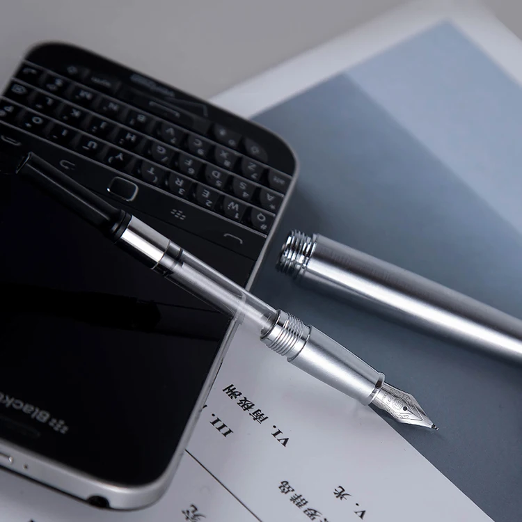 Перьевая ручка из нержавеющей стали EF F с изогнутым пером каллиграфические ручки
