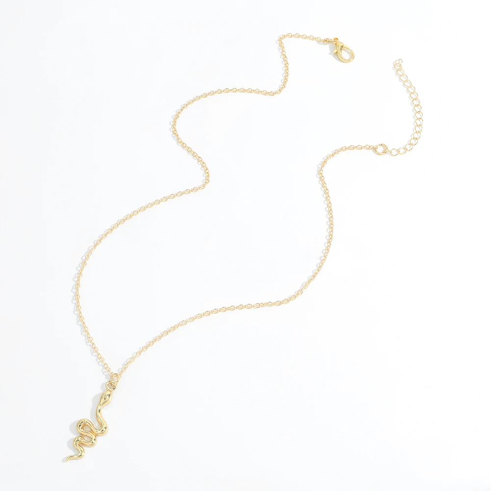 

Miwens Gold Snake Pendant Necklace For Women Metal Chains Femme Collier Serpent 2021 Link Statement Collar Jewelry