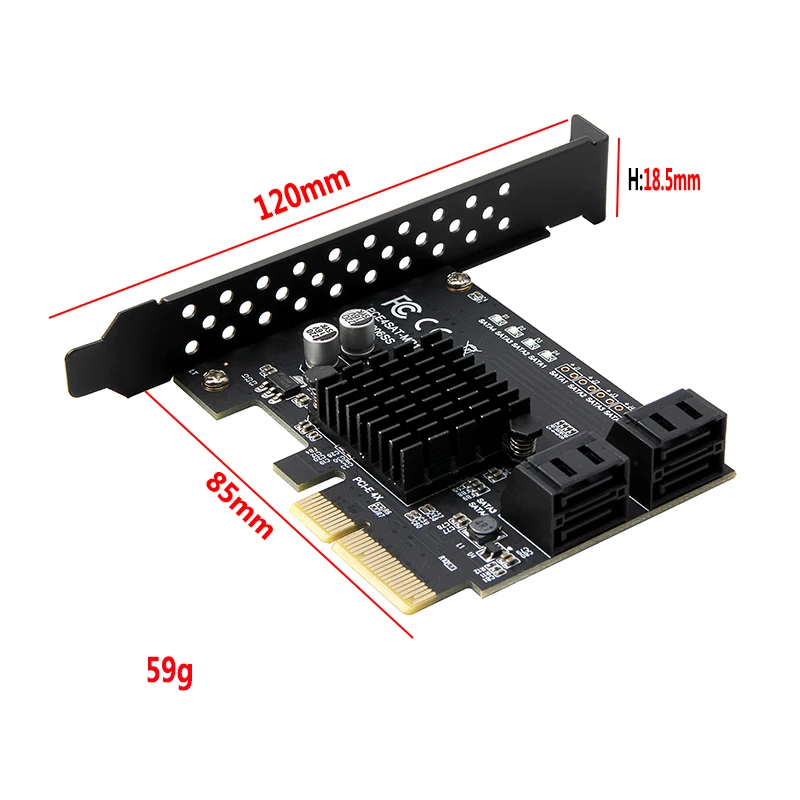карта pci express raid 4 порта sata 30 add on card marvell 88se9230 чип pcie sata ra