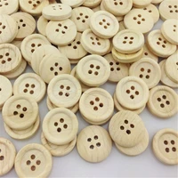 50pcs mix wood buttons 20mm sewing craft 4 holes wb27