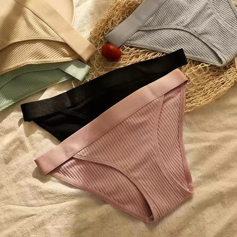 

Women's panties Japanese solid color sexy thread cotton lingerie seamless antibacterial Panties breathable Women's underwear