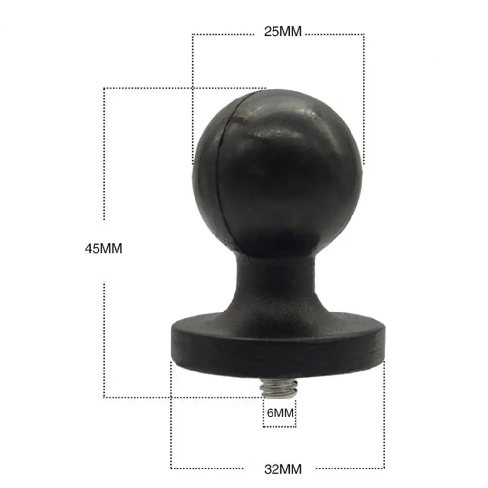 

New Style Bracket Base Adjustable Fixed Rubber Ball Head Camera Adapter for Motorcycle for GoPro Motorcycle Parts Accessories