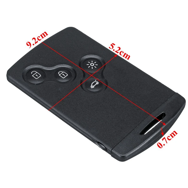 4 Button Smart Card Car Key 43hz PCF7952 Chip Remote for Renault Megane 3 2009 - 2014 | Автомобили и мотоциклы