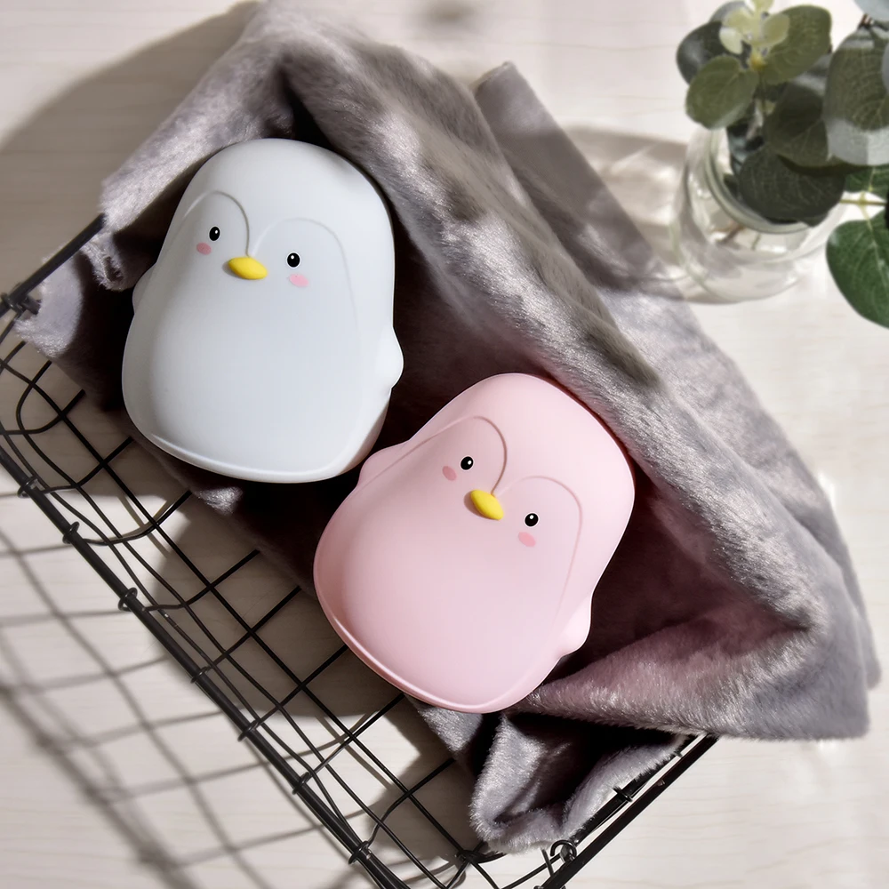 

Soft Silicone Night light Lovely Penguim 7 colors LED Lamp Touch Sensor Desktop Decorative Lights