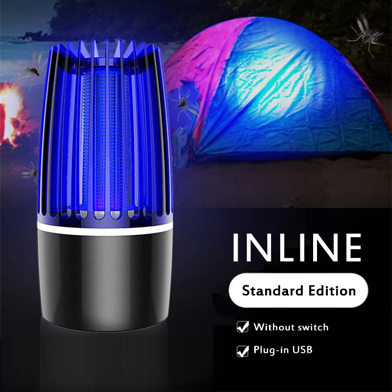 2020 New USB Anti-mosquito Lamp Kills Insects LED Insecticide Pest Repeller Camping Light Mosquito Trap Anti Home | Лампы и освещение