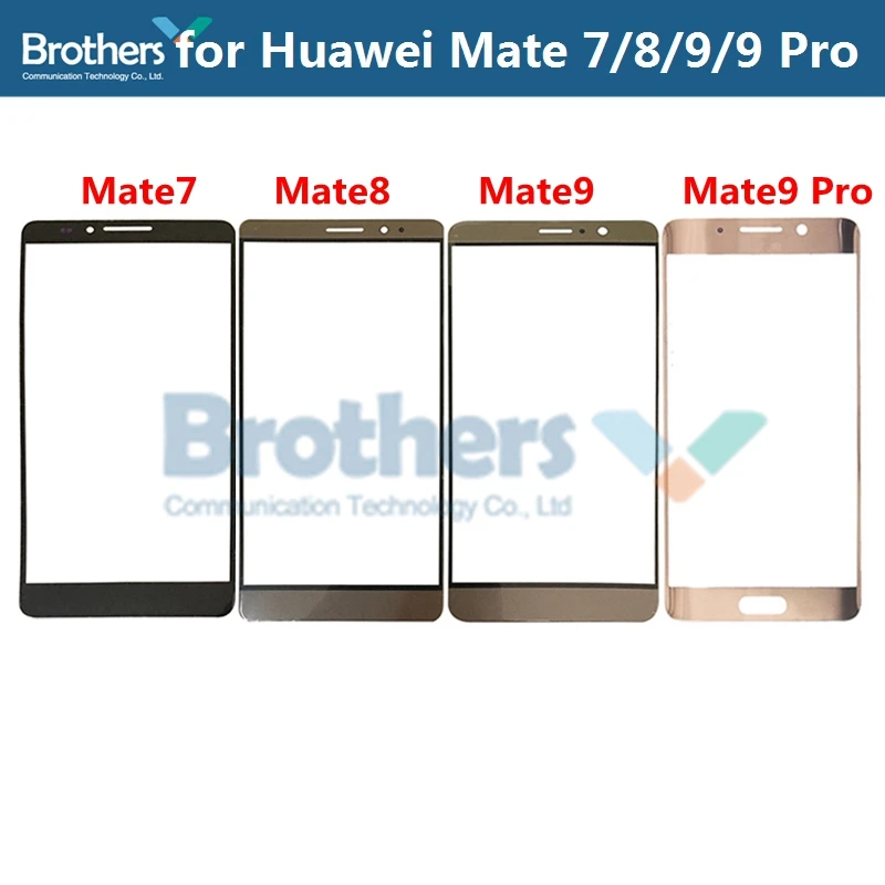 Фронтальный Внешний стеклянный объектив для Huawei Mate 7 8 9 сенсорный экран стекло Mate9