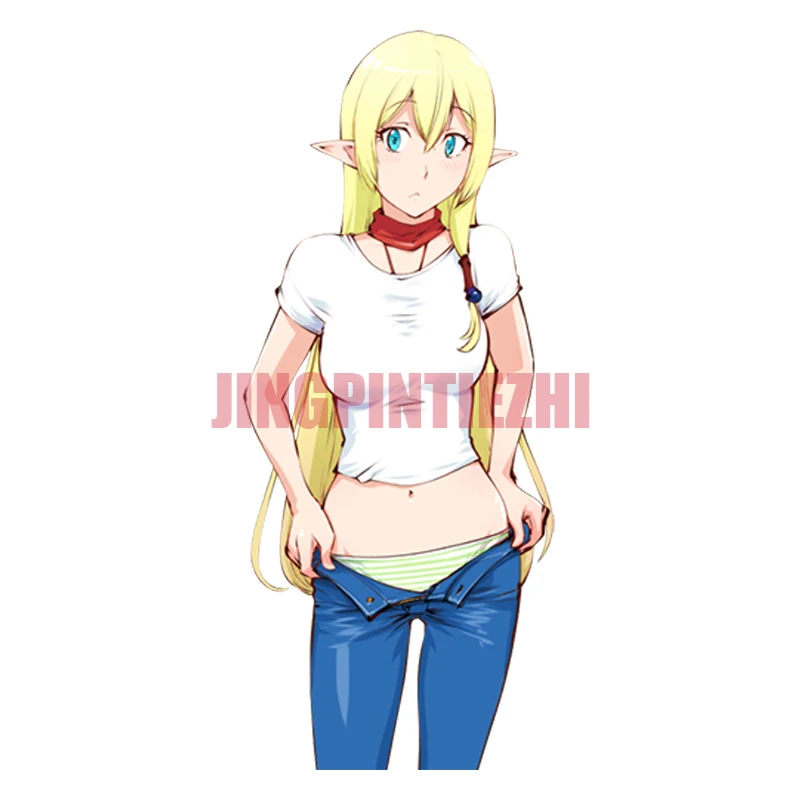 Интересная красочная Автомобильная наклейка для привлекательной девушки ворота