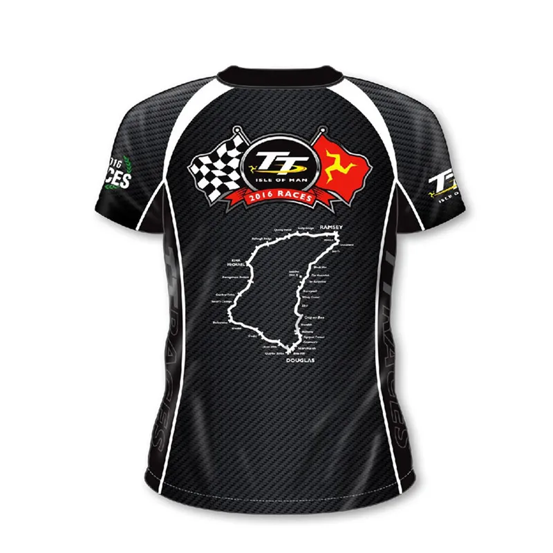 

2018 MOTO GP TT Races Motorcycle Racing Track T-Shirts Tees Shirt Men's Summer Short Sleeve Mountain Course T Shirt