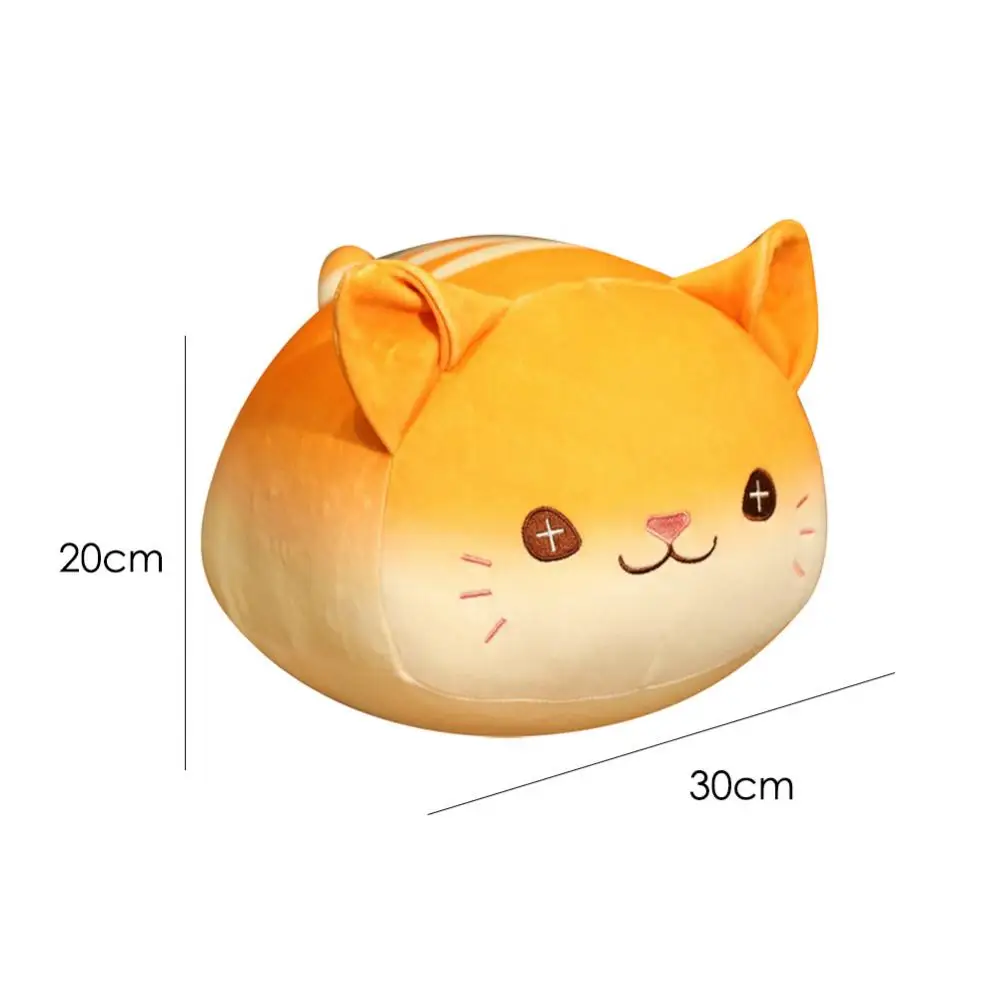 

2 Colors Creative Bread Cat Plush Toy Lovely Kids Simulation Animals Shaped Stuffed Doll Sofa Car Decor Girl Gift