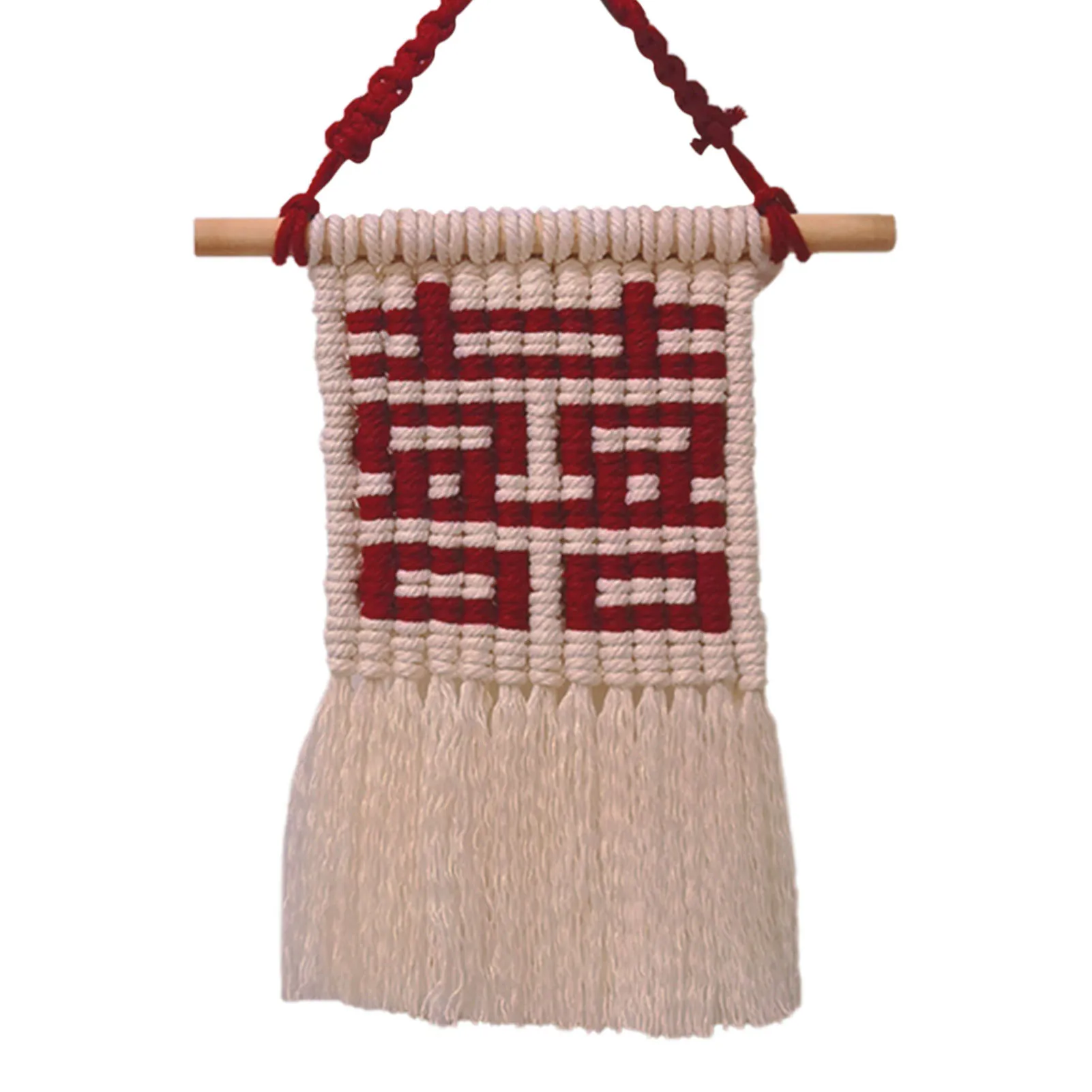 

Nordic Bohemian Hand-woven Cotton Rope Tassel Tapestry Wall Decoration Wall Hangings Hand-made Lace Wall Interior Wall Decoratio