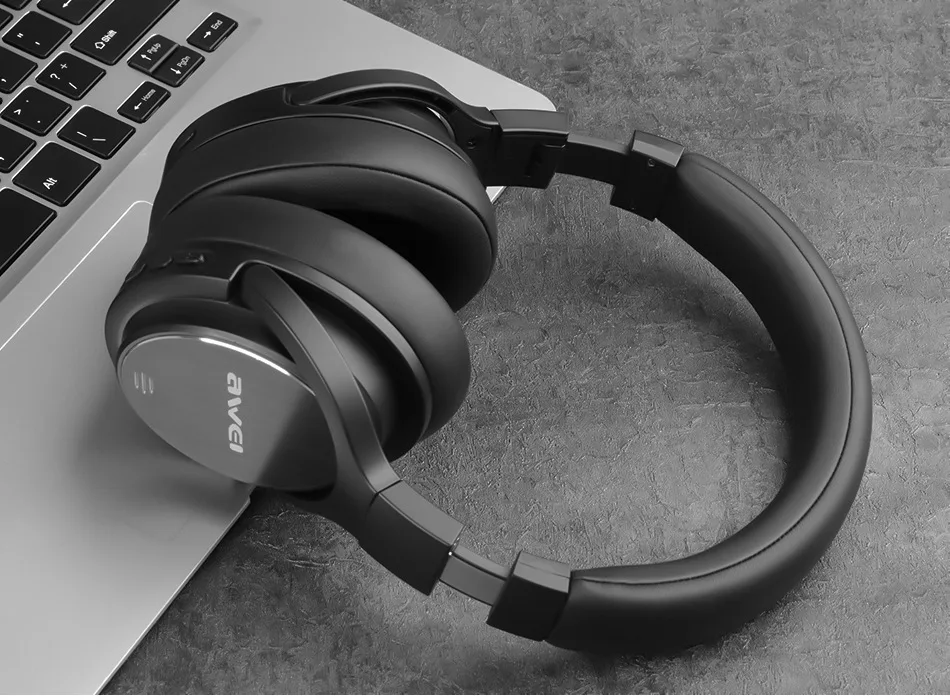 Awei Dimension A950BL активное шумоподавление ANC Bluetooth гарнитура Беспроводные складные затычки для мобильного телефона OEM