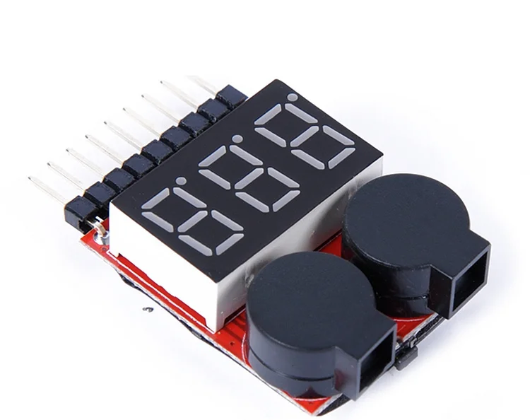 For 1S/2s/3s/4s/5s/6s/7s/8s Low Voltage Buzzer Alarm Lipo Battery Indicator Tester Wholesale Price for 3.7v 7.4v 11.1v | Игрушки и хобби