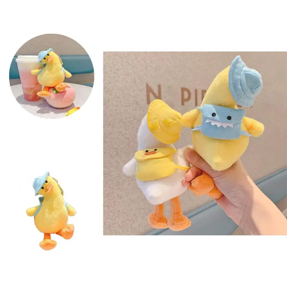 

Smooth Texture Decoration Vivid Appearance School Bag Pendant Duck Keyring Duck Bag Pendant for Car Decor