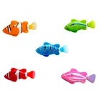 Детские игрушки для ванной Flash плавательный электронная игрушечная рыбка мини аквариумная рыба вода активированного рыбой украшения подарок