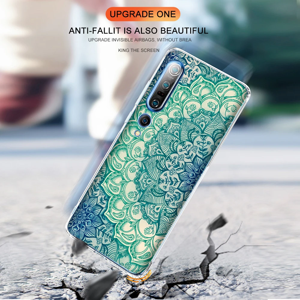 Color Mandala Case For Xiaomi Redmi Note 10 8T 9 8 7 Pro MI Note 11 10 9 10T 9T Pro SE A3 Lite F3 Poco X3 Soft TPU Phone Fundas