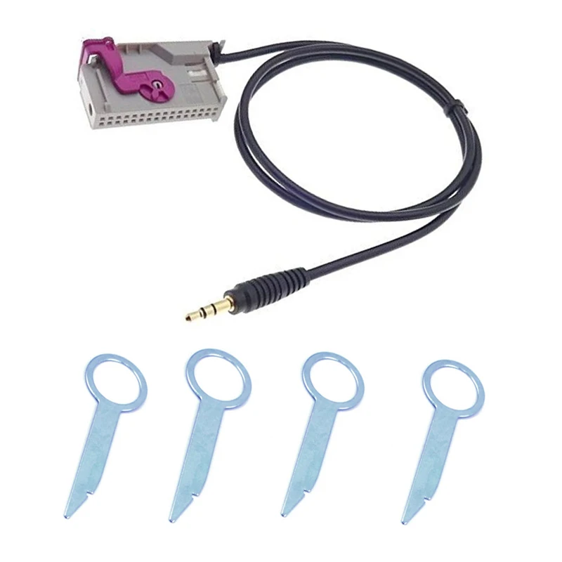 Biurlink RNSE AUX адаптер Музыка MP3 Aux IN аудио кабель для Audi A3 A4 A6 A8 TT R8 RNS E 32Pin|Кабели