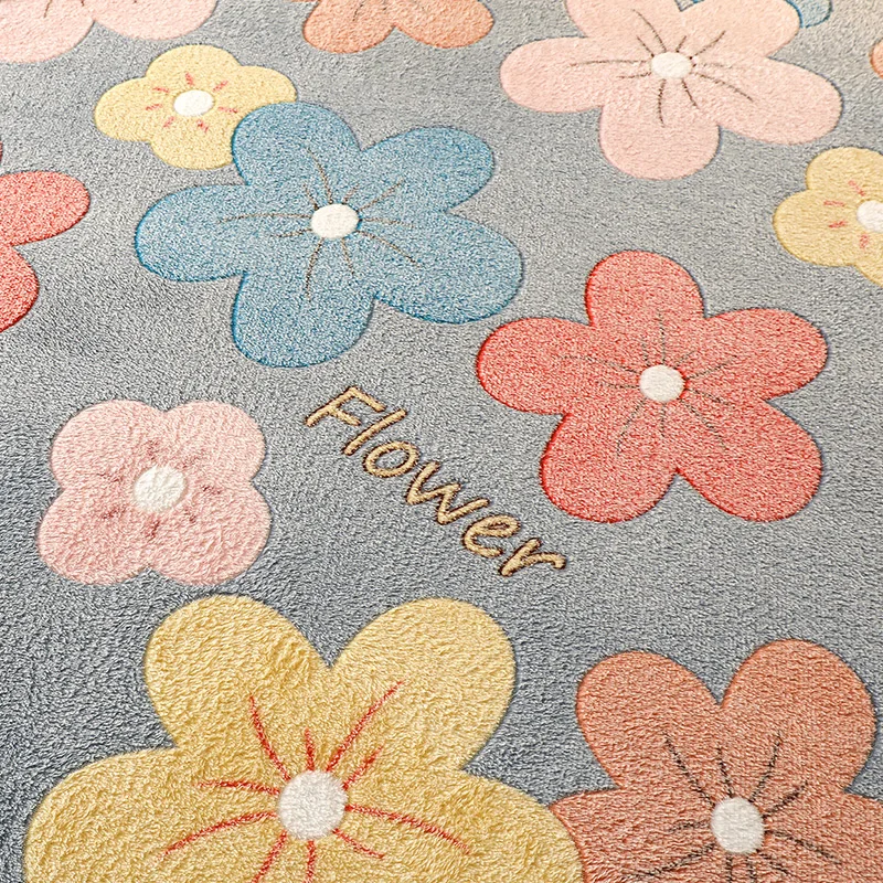 

Fleece Mattress Cover Fitted Bed Sheet Elastic Band Protector Pad Cute Cartoon Pattern Not Include Pillow Cover Warm Dust Cover