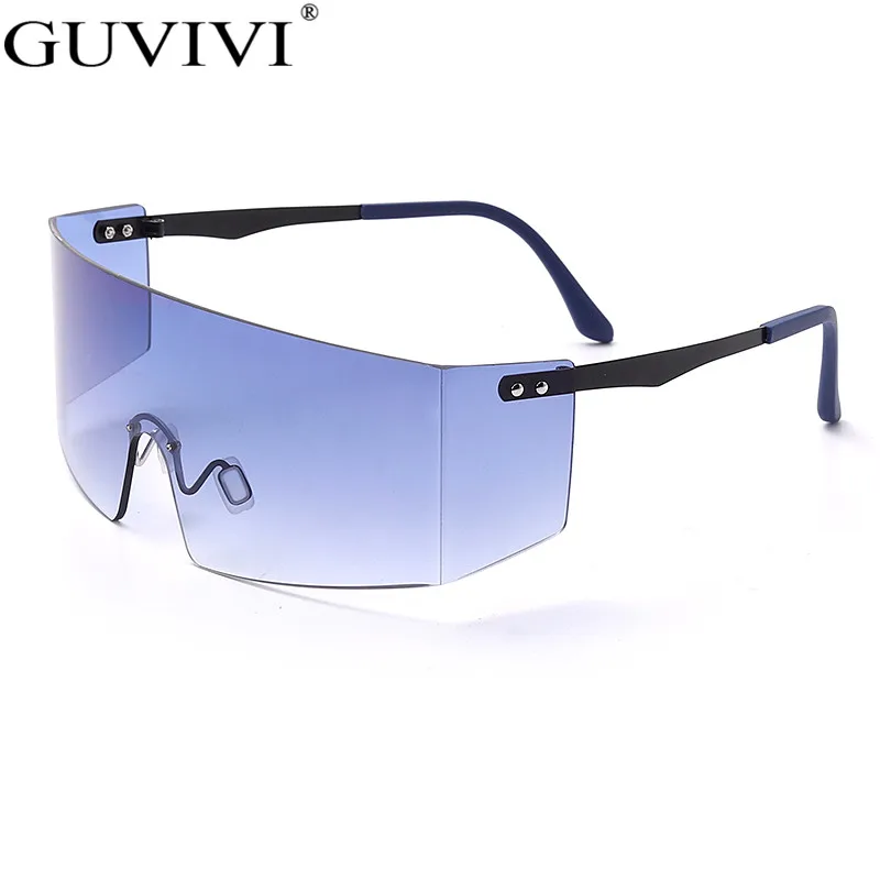 Роскошные брендовые Солнцезащитные очки женские 2020 цельные большие