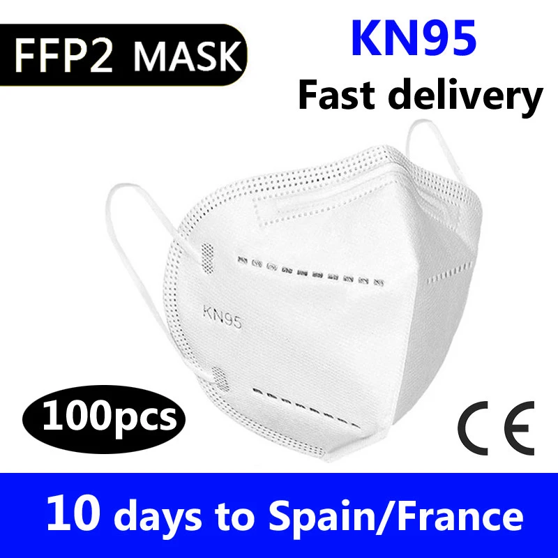 

10/50/100Pcs mask ce certified disposable adult ffp2reutilizable mascherine KN95 Mascarillas Face mask Mouth Protective Masks