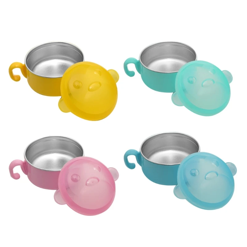 

250ml Baby Stainless Steel Insulation Bowl Kids Child Tableware Food Box Dish