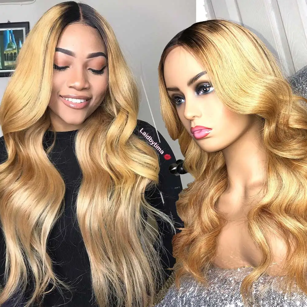 13*6 глубокая часть парик из натуральных волос на кружеве предварительно